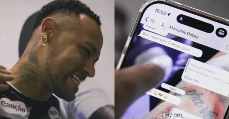 内马尔赛前与德佩短信交锋 索要球衣与场上厮杀两不误